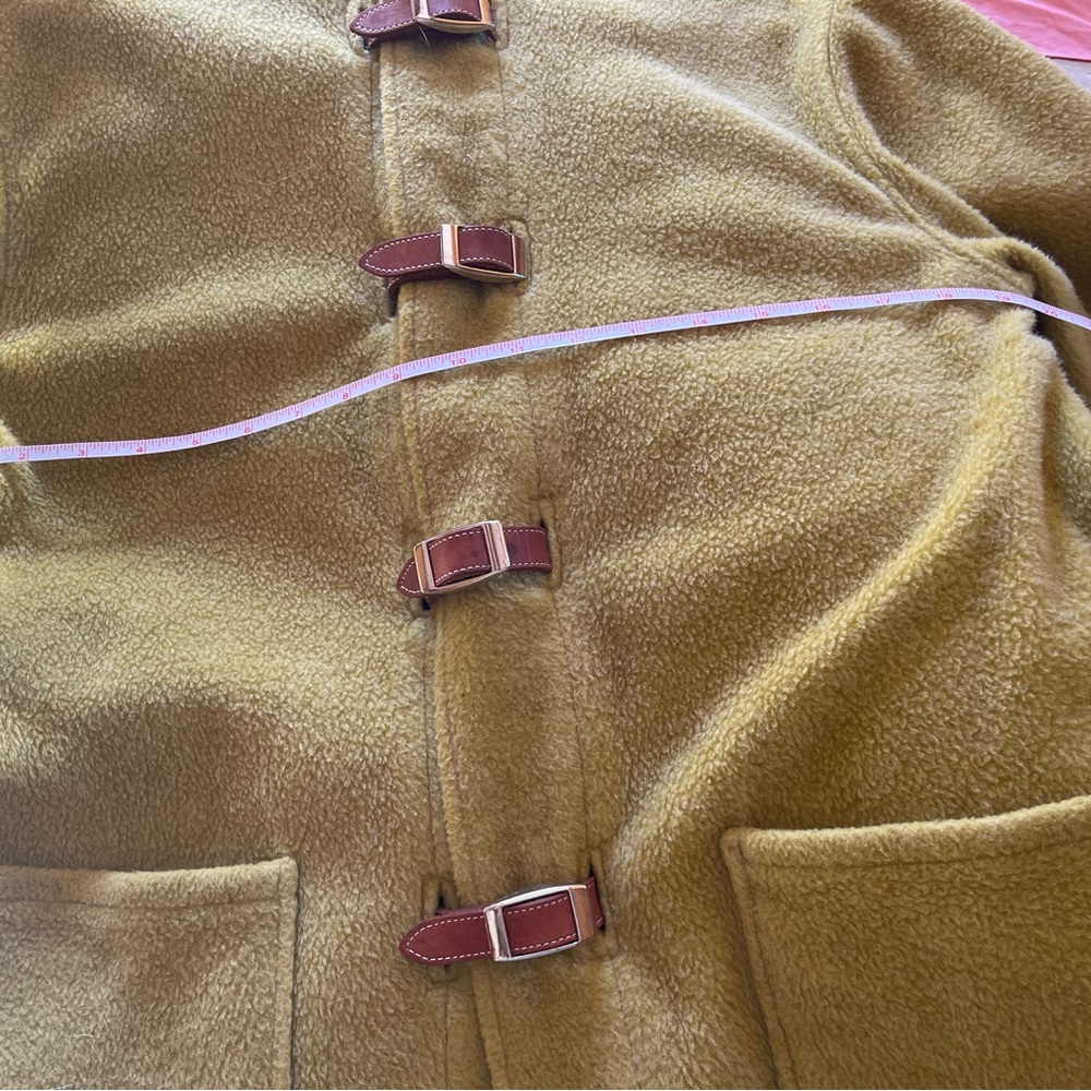 Fjällräven Green-Yellow Wool Blend  Fleece Coat - Picture 7 of 9